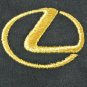LEXUS Metallic Gold Car Dealership Uniform Polo Shirt Black Size M Medium NEW