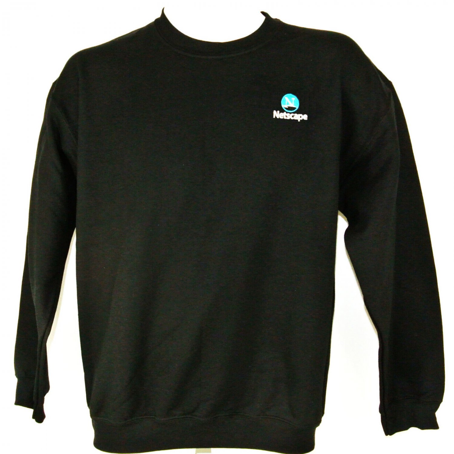 NETSCAPE NAVIGATOR Vintage Tech Employee Uniform Sweatshirt Black Size ...