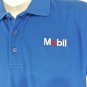 MOBIL Gas Station Oil Employee Uniform Polo Shirt Size M Medium NEW