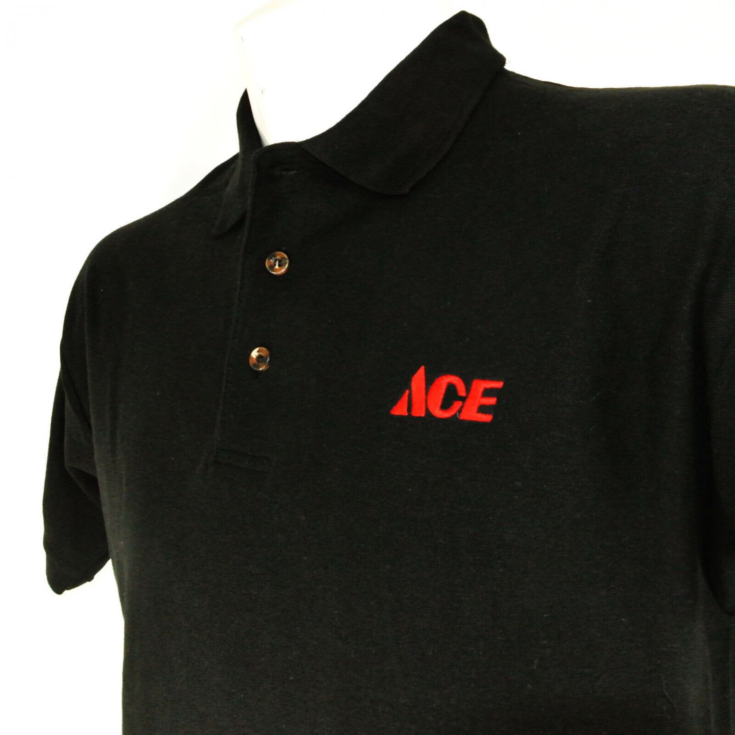 ACE HARDWARE Store Employee Uniform Polo Shirt Black Size XL NEW