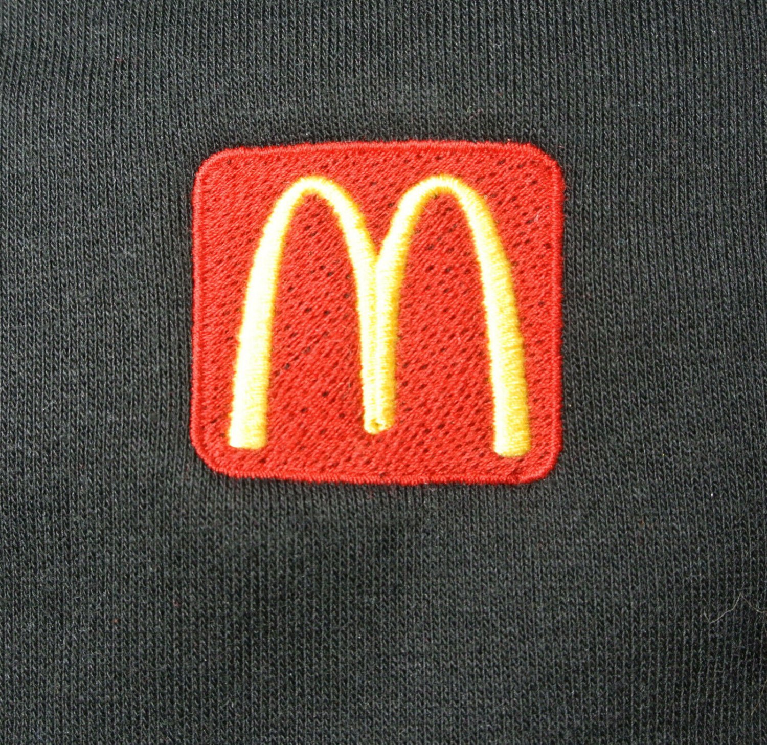 McDONALD'S Fast Food Employee Uniform Polo Shirt Black Size XL NEW