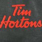 TIM HORTONS Coffee Donuts Employee Uniform Polo Shirt Black Size L Large NEW