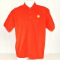 SHELL Gas Station Oil Employee Uniform Polo Shirt Red Size L Large NEW