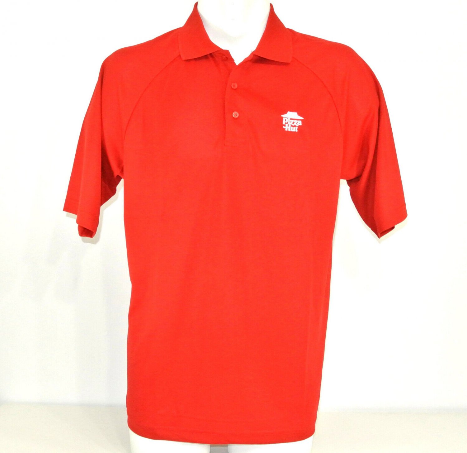 PIZZA HUT Employee Uniform Polo Shirt Red Size M Medium NEW