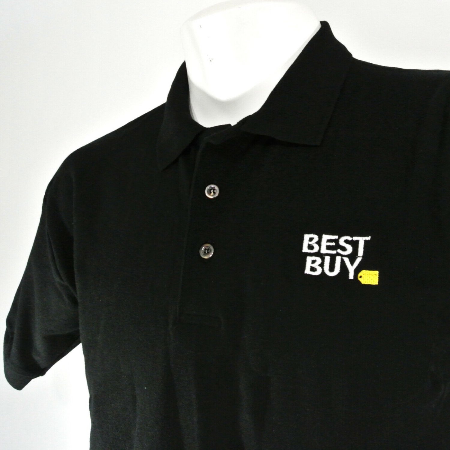 BEST BUY Store Manager Employee Uniform Polo Shirt Black Size M Medium NEW