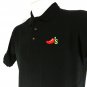 CHILI'S Restaurant Employee Uniform Polo Shirt Black Size M Medium NEW