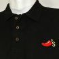 CHILI'S Restaurant Employee Uniform Polo Shirt Black Size M Medium NEW