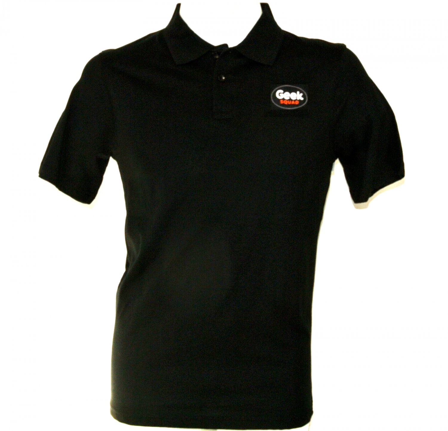 Geek squad tech employee uniform polo shirt black size l large new