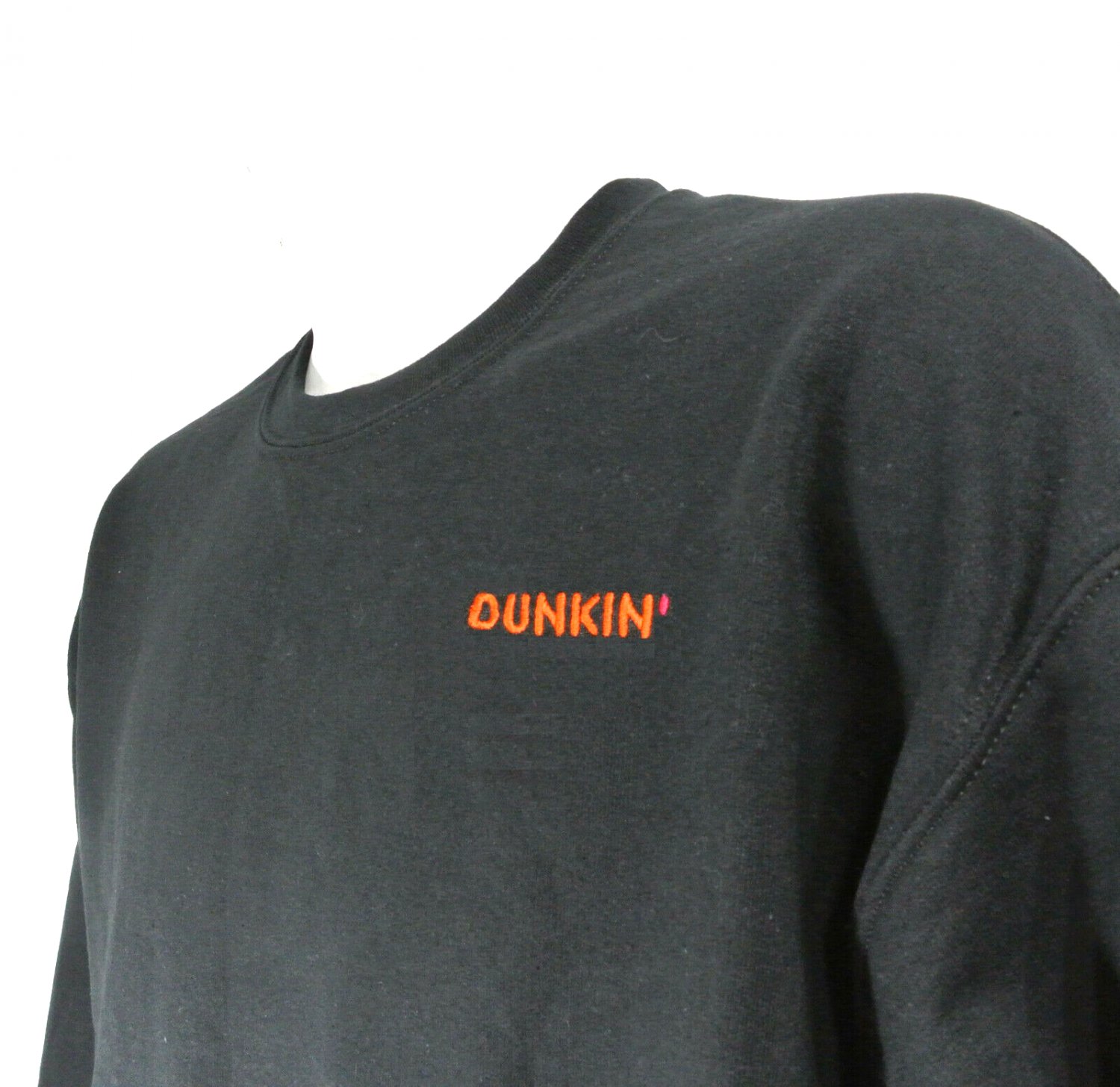 DUNKIN' DONUTS Employee Uniform Sweatshirt Black Size XL NWT