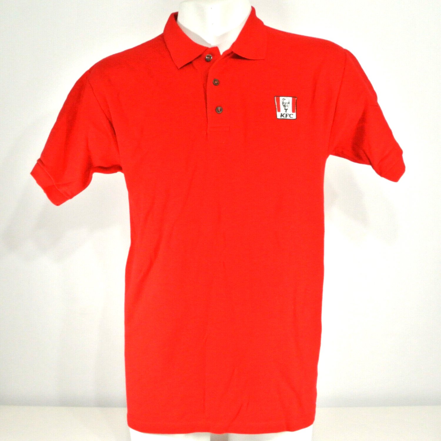 Kentucky Fried Chicken KFC Employee Uniform Polo Shirt Red Size XL NEW