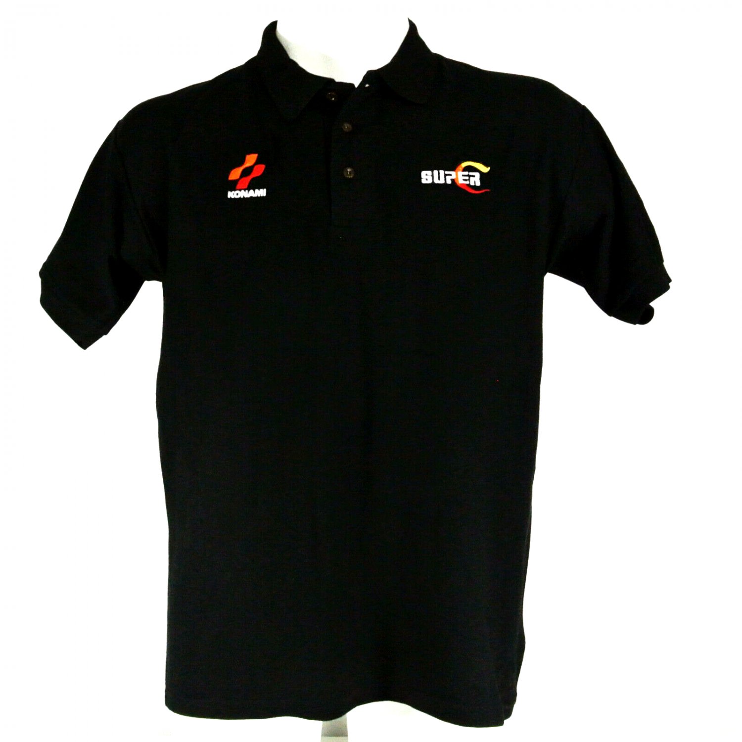 SUPER CONTRA Super C Konami Arcade Video Game Promo Polo Shirt Size XL