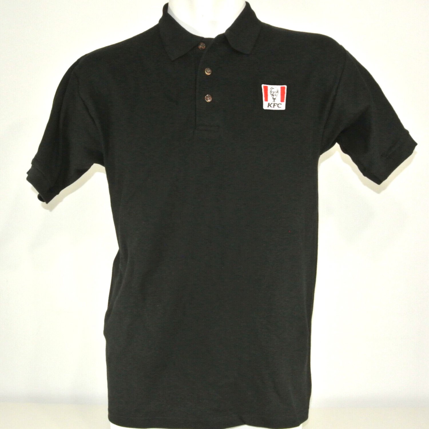 Kentucky Fried Chicken KFC Employee Uniform Polo Shirt Black Size L ...