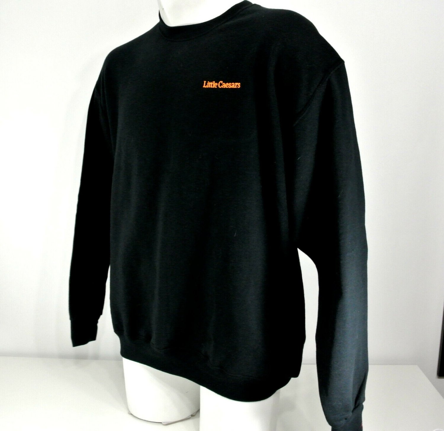LITTLE CAESARS PIZZA Employee Uniform Sweatshirt Black Size XL NWT