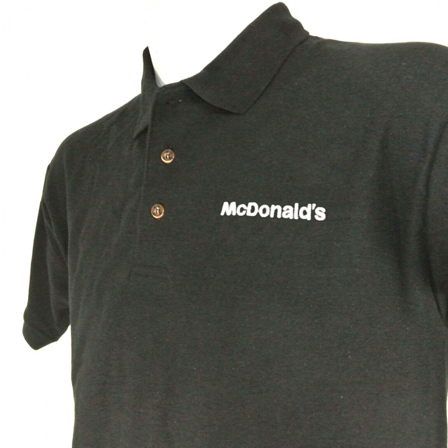 McDONALD'S Employee Uniform Polo Shirt Black Size XL NEW