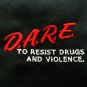 DARE To Resist Drugs and Violence Uniform Polo Shirt Black Size M Medium NEW
