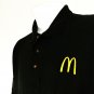 McDONALD'S Hamburgers Employee Uniform Polo Golf Shirt Black Size L Large NEW