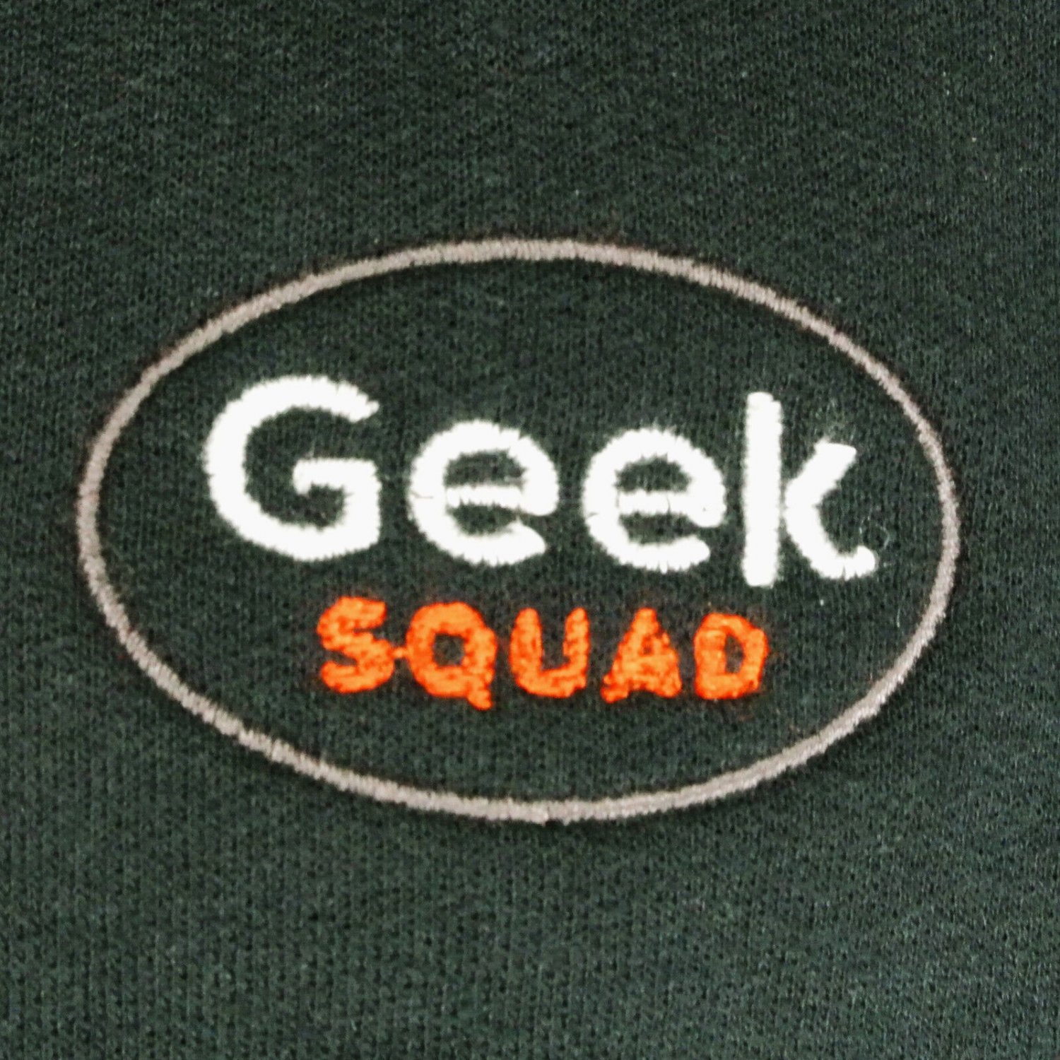 Geek squad tech employee uniform sweatshirt black size l large nwt