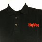 HY-VEE Grocery Store Employee Uniform Polo Shirt Black Size L Large NEW