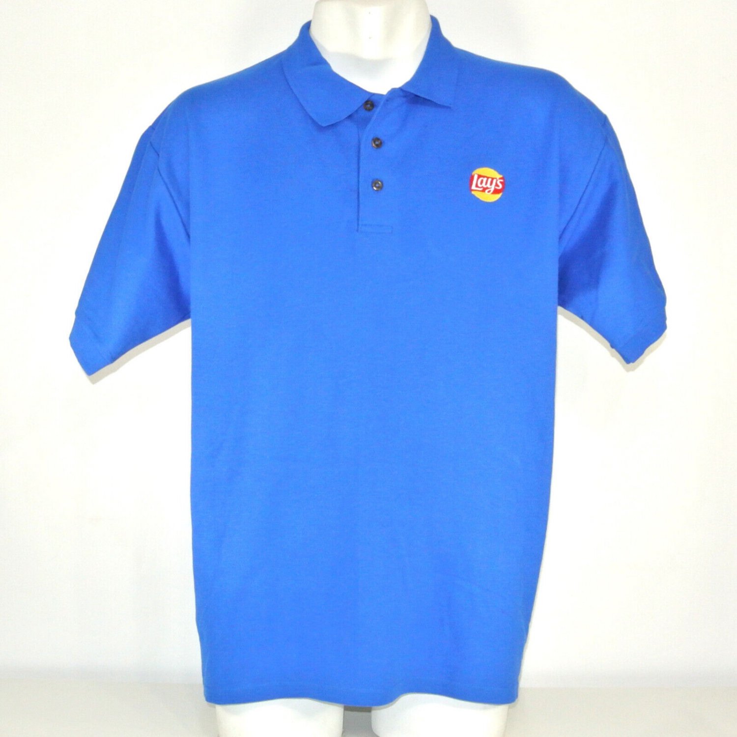 Lays Frito Lay Potato Chips Employee Uniform Polo Shirt Blue Size Xl New 0582