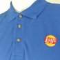 LAY'S Frito Lay Potato Chips Employee Uniform Polo Shirt Blue Size XL NEW
