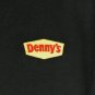 DENNY'S DINER Restaurant Employee Uniform Polo Shirt Black Size L Large
