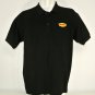 DENNY'S DINER Restaurant Employee Uniform Polo Shirt Black Size XL