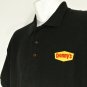 DENNY'S DINER Restaurant Employee Uniform Polo Shirt Black Size XL