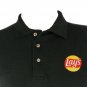 LAY'S Potato Chips Employee Uniform Polo Shirt Black Size M Medium NEW