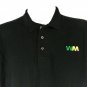 WASTE MANAGMENT Garbage Recycling Employee Uniform Black Polo Shirt Size Medium