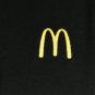 McDONALD'S Hamburgers Employee Uniform Polo Shirt Black Size S Small NEW