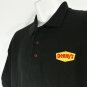 DENNY'S DINER Restaurant Employee Uniform Polo Shirt Black Size S Small