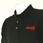COCA-COLA Merchandiser Employee Uniform Polo Shirt Black Size M Medium NEW