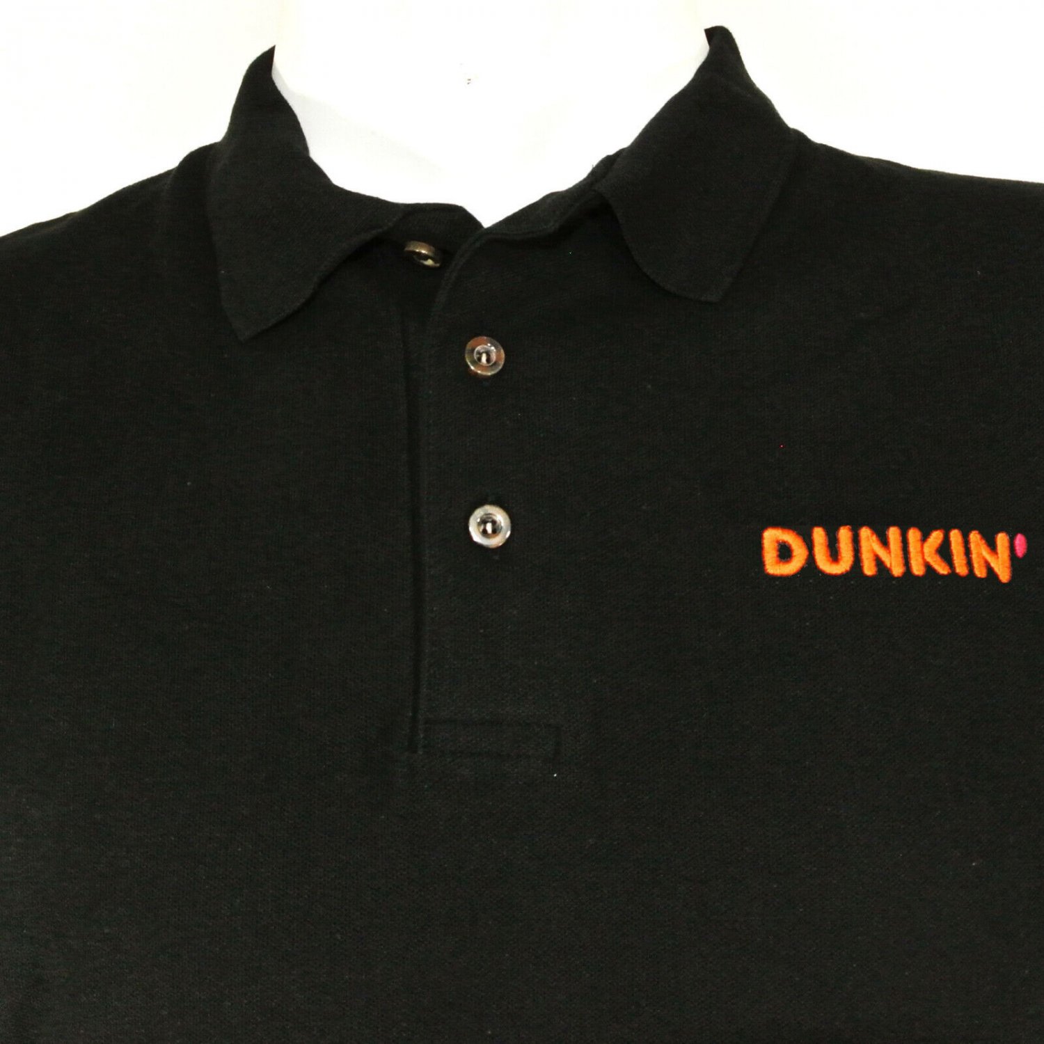 DUNKIN' DONUTS Coffee Employee Uniform Polo Shirt Black Size 2XL NEW