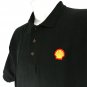 SHELL Gas Station Oil Employee Uniform Polo Shirt Black Size 2XL NEW