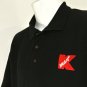 K MART Department Store Employee Uniform Vintage Black Polo Shirt Size 2XL