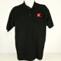 K MART Department Store Employee Uniform Vintage Black Polo Shirt Size 2XL