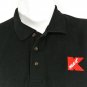 K MART Department Store Employee Uniform Vintage Black Polo Shirt Size 2XL