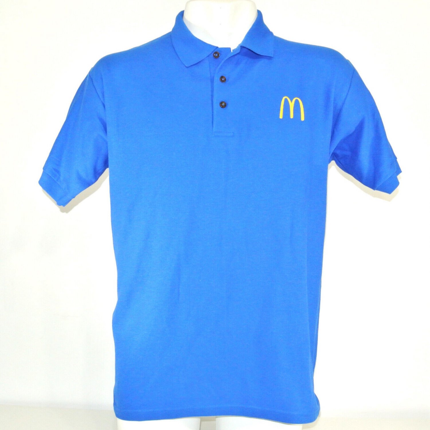 McDONALDS Fast Food Employee Uniform Polo Shirt Blue Size 3XL NEW