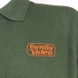 FAMILY VIDEO Vintage Employee Uniform Polo Shirt Green Size M Medium NEW VHS
