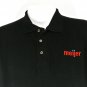 MEIJER Grocery Store Employee Uniform Polo Shirt Black Size L Large NEW