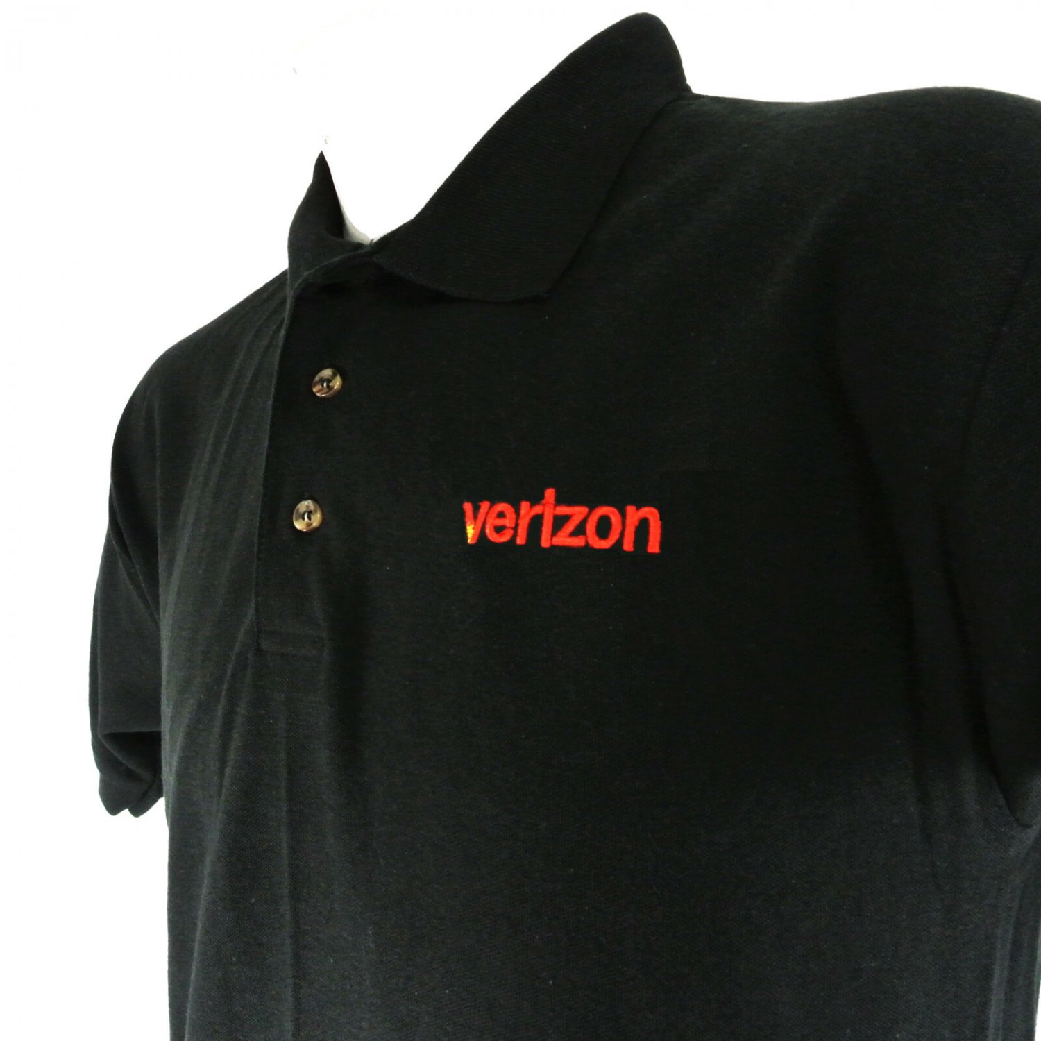 VERIZON Communications Cell Employee Uniform Polo Shirt Black Size XL NEW