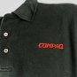 COMPAQ Computer Vintage Tech Employee Uniform Polo Shirt Black Size L Large NEW