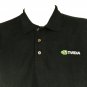 NVIDIA Tech Employee Uniform Polo Shirt Black Size M Medium