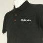 McDONALDS Employee Uniform Polo Shirt Black Size M Medium NEW