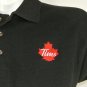TIM HORTONS Leaf Logo Employee Uniform Polo Shirt Black Size S Small NEW