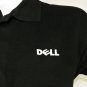 DELL Computers Tech Employee Uniform Polo Shirt Black Size M Medium