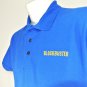 BLOCKBUSTER Vintage Employee Uniform Polo Shirt Blue Size L Large NEW