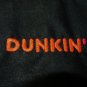 DUNKIN DONUTS Coffee Employee Uniform Polo Shirt Black Size L Large NEW