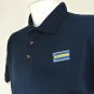 BLOCKBUSTER VIDEO Vintage Employee Uniform Polo Shirt Navy Size M Medium NEW
