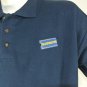 BLOCKBUSTER VIDEO Vintage Employee Uniform Polo Shirt Navy Size M Medium NEW